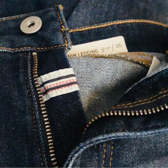 Pilcro and the Letterpress Front Seam High Rise Denim Legging Sz 26 - Picture 12 of 14